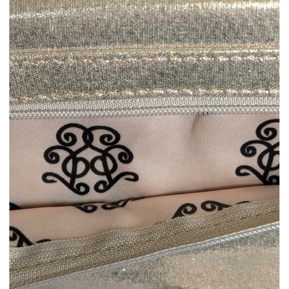 Jessica Simpson Envelope Clutch Gold Wristlet Pocketbook Shimmery Wallet Bag Y2K - Picture 5 of 16